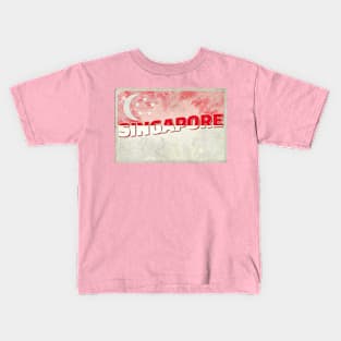 Singapore Vintage style retro souvenir Kids T-Shirt